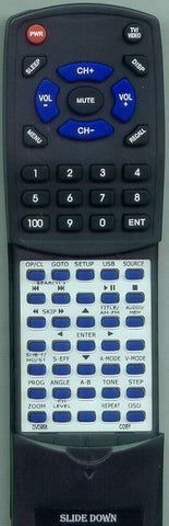 COBY RTDVD958 Replacement Remote