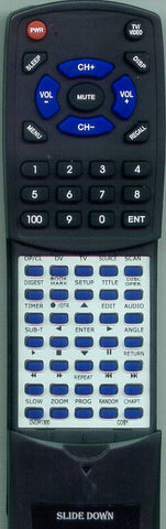 COBY RTDVDR1300 Replacement Remote