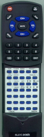 PANASONIC EUR642165 Replacement Remote