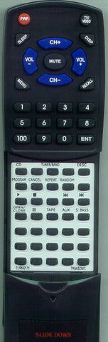 PANASONIC EUR642170 Replacement Remote