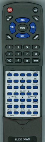 PANASONIC RTEUR646464 Replacement Remote