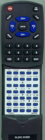 PANASONIC EUR646493 Replacement Remote