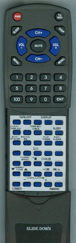 PANASONIC EUR648278 Replacement Remote