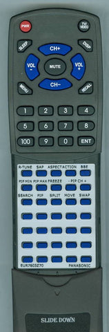 PANASONIC CT34WX52 Replacement Remote