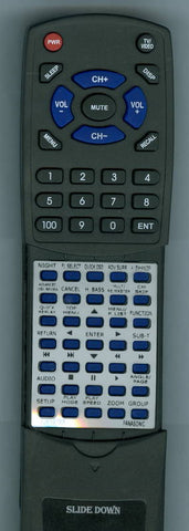 PANASONIC DVDS52S Replacement Remote