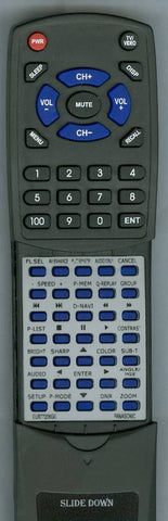 PANASONIC DVDS77 Replacement Remote