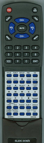 ADCOM RTGDV870 Replacement Remote