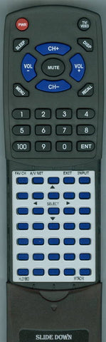HITACHI 55HDX62 SIMPLE Replacement Remote