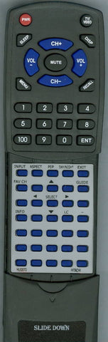 HITACHI 62VS69A Replacement Remote