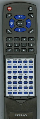 JWIN RTJDVD519 Replacement Remote