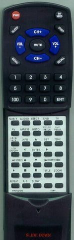 COBY KTFDVD1070 Replacement Remote