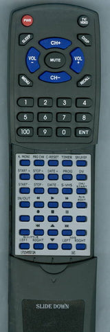 JVC HRDVS3U Replacement Remote