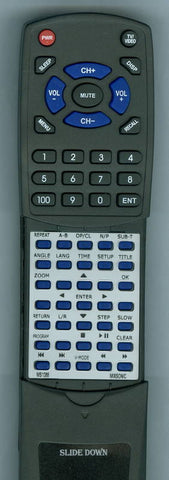 MIXSONIC MS1088 BLACK Replacement Remote