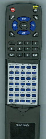 PANASONIC DVDCP72 Replacement Remote