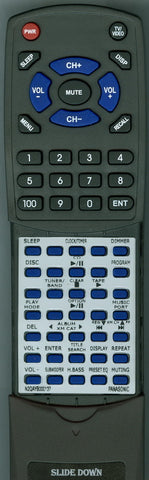 PANASONIC N2QAYB000137 Replacement Remote