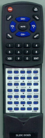 SYLVANIA RTNB804UD Replacement Remote