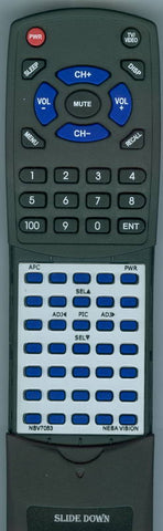 NV RTNSV7053 Replacement Remote