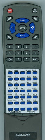 PROSCAN RTPLDED5030ARK Replacement Remote