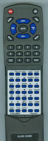 PROSCAN RTPLEDV2488AQ Replacement Remote
