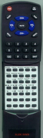 PANASONIC RXDT707 Replacement Remote