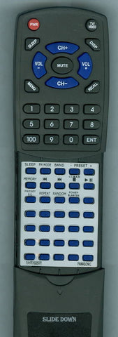 PANASONIC RAK RX928WK Replacement Remote