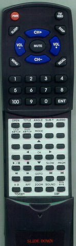 COBY TFDVD1550 Replacement Remote