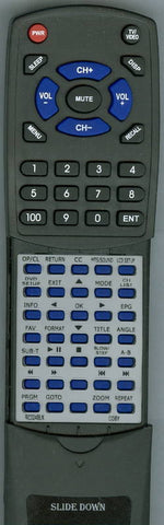 COBY RTRC024BLK Replacement Remote