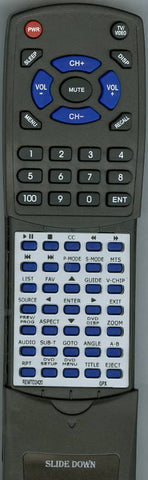 GPX REM-TD2420 Replacement Remote