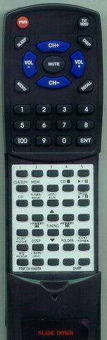 SHARP XLDK255 Replacement Remote