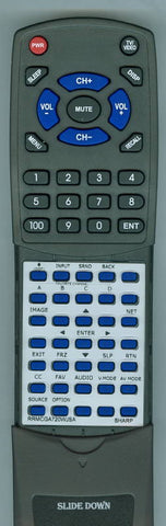 SHARP LC52XS1U Replacement Remote