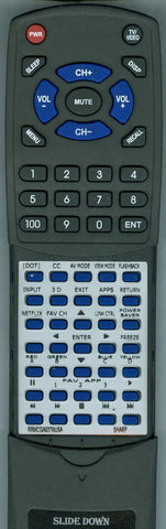 SHARP PRO60X5FD Replacement Remote