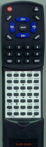 COBY TFDVD1256 Replacement Remote