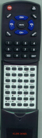 COBY TFDVD1540 Replacement Remote