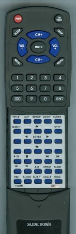 COBY TFDVD550 Replacement Remote