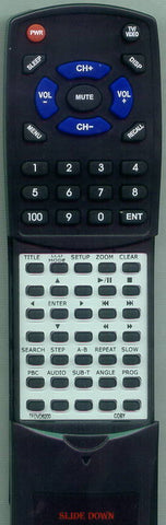COBY TFDVD6200 Replacement Remote