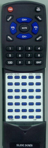COBY RTTFTV2001 Replacement Remote