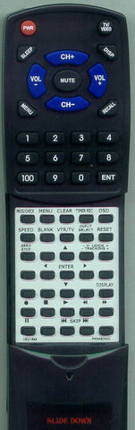 PANASONIC VEQ1576 Replacement Remote