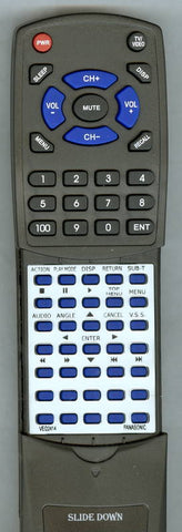 PANASONIC DVDLV75 Replacement Remote