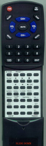 PANASONIC VSQS1337 Replacement Remote