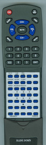 YAMAHA WM438000 Replacement Remote