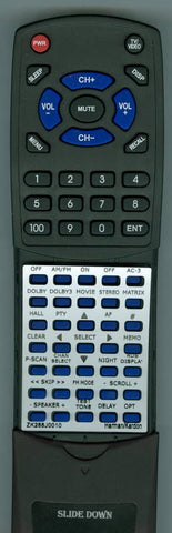 HARMANKARDON ZK288J0010 Replacement Remote