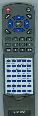 MARANTZ RTZK340J0020 Replacement Remote