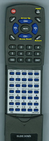 CONCERTONEINSERT RTZX500 Replacement Remote