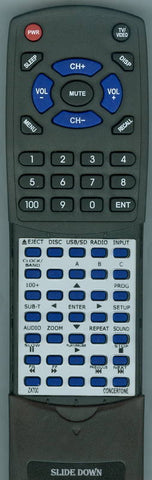 CONCERTONE ZX800 Replacement Remote