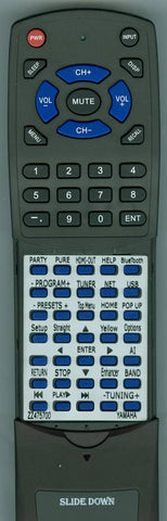 YAMAHA ZZ475700 Replacement Remote