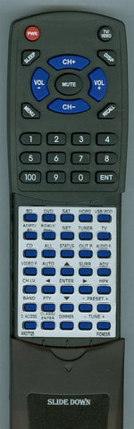 PIONEER RTAXD7725 Replacement Remote
