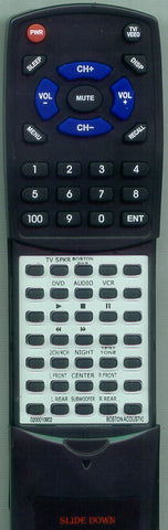 BOSTON ACOUSTICS 020-001090-2 Replacement Remote