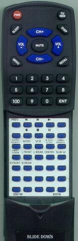 BOSTON ACOUSTICS 0200011591 Replacement Remote