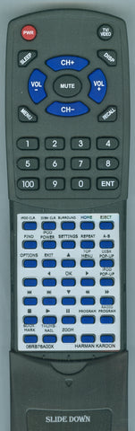 HARMAN-KARDON- RT06RB76A00X Replacement Remote