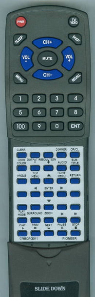 PIONEER 07650PG011 Replacement Remote